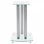VidaXL Set de 2 Soportes para Altavoz Cristal Transparente/Plata