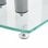 VidaXL Set de 2 Soportes para Altavoz Cristal Transparente/Plata