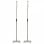 VidaXL Set de 2 Soportes Universales para Altavoz Plateado