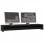 vidaXL Soporte de mesa para pantalla contrachapada negro 100x24x13 cm