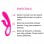 500Cosmetics Vípero Vibrador con Estimulador de Clítoris