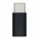 Aisens Adaptador USB-C a MicroUSB Macho/Hembra Negro