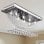 VidaXL Plafonnier avec Larmes de Cristal 8xG9 Blanc