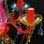 VidaXL Lampadario con Cristalli 5XE14 Multicolor
