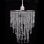 VidaXL Lampada a Sospensione con Cristalli E27 22,5x30,5cm