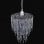 VidaXL Lampada a Sospensione con Cristalli E27 22,5x30,5cm