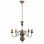 VidaXL Lustre Suspension 5xE14 Noir Vintage