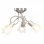 VidaXL Plafonnier Tulipe avec Abat-Jour en Verre 3xE14 Acier Chromé
