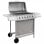 VidaXL Barbacoa de Gas 6 Fogones Plata