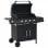 VidaXL Barbacoa de Gas 4+1 Fogones Negra