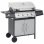 VidaXL Barbacoa de Gas 4+1 Fogones Negra/Plata