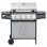 VidaXL Barbacoa de Gas 4+1 Fogones Negra/Plata