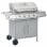 VidaXL Barbacoa de Gas 4+1 Fogones Plata