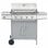 VidaXL Barbacoa de Gas 4+1 Fogones Plata
