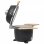 VidaXL Kamado Barbacoa con Ahumador 44cm Negra