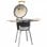 VidaXL Kamado Barbacoa con Ahumador 81cm Negra