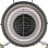 VidaXL Kamado Barbacoa con Ahumador 81cm Negra