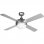 Universal Blue Siroco Ventilador de Techo con Luz y Mando 70W Inox/Blanco