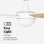 Ventilatore da Soffitto con Luce Universal Blue Siroco 70W 132cm 3 Velocità Telecomando Funzione Inverno
