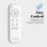 Universal Blue Alisios Ventilador de Techo con Luz y Mando 26W Negro