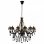VidaXL Lustre avec Perles 12xE14 Noir