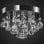 vidaXL Lampada da Soffitto in Vetro 3xG9 Cromo