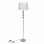 VidaXL Lampadaire avec 4 boules ornementales blanches