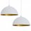 VidaXL Pack 2 Lampade da Soffitto Orientabili E27 Bianco