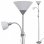 VidaXL Lampadaire E27 Acier inoxydable