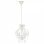 VidaXL Lampada a sospensione Perle di vetro E14 32 cm Bianco