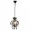 Lampada a sospensione VidaXL con perline E14 32 cm Nera