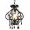 Lampada a sospensione VidaXL con perline E14 32 cm Nera