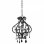 Lampada a sospensione VidaXL con perline E14 32 cm Nera