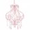 Lampada a sospensione VidaXL con perline E14 32 cm Rosa