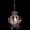 Lampada a sospensione VidaXL con perline E14 32 cm Rosa