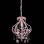 Lampada a sospensione VidaXL con perline E14 32 cm Rosa