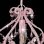 Lampada a sospensione VidaXL con perline E14 32 cm Rosa