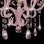 Lampada a sospensione VidaXL con perline E14 32 cm Rosa