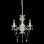 VidaXL Lampadario con Perle Tonde 3xE14 Argento