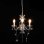 VidaXL Lampadario con Perle Tonde 3xE14 Argento