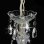 VidaXL Lampadario con Perle Tonde 3xE14 Argento