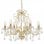 VidaXL Lustre avec Perles de Verre Rondes 6xE14 Doré