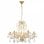 VidaXL Lustre avec Perles de Verre Rondes 6xE14 Doré