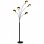 VidaXL Lampadaire 5xE14 200cm Noir/Or