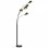VidaXL Lampadaire 5xE14 200cm Noir/Or