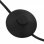 VidaXL Lampadaire 5xE14 200cm Noir/Or