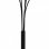 VidaXL Lampadaire 5xE14 200cm Noir/Or