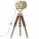 VidaXL Lampadaire avec Trépied Bois Massif E27 Poignée 69cm