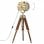 VidaXL Lampadaire avec Trépied Bois Massif E27 Poignée 69cm