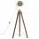 vidaXL Lampadaire avec trépied 97 cm Or